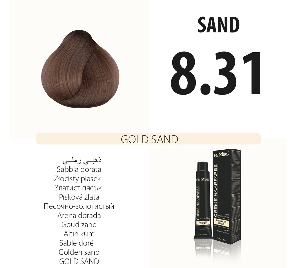 Femmas (8.31) Haarfarbe Gold Sand 100ml