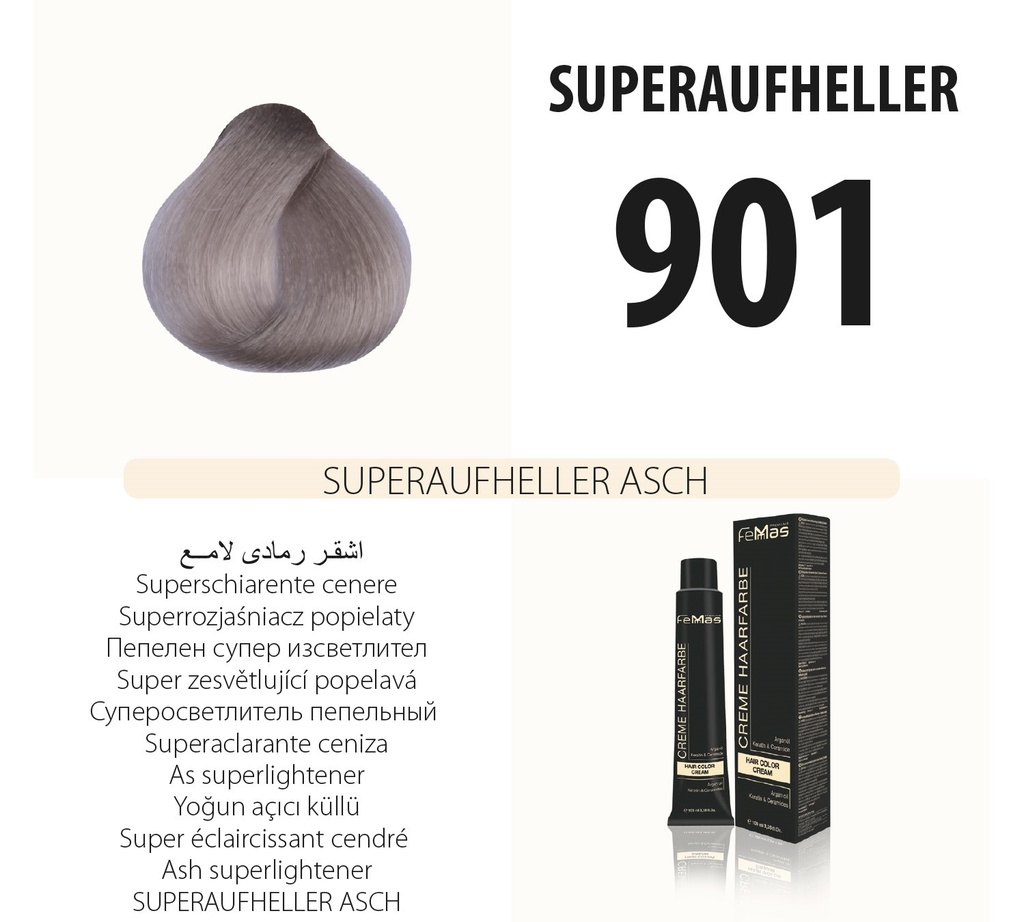 Femmas (901) Haarfarbe Superaufheller Asch 100ml