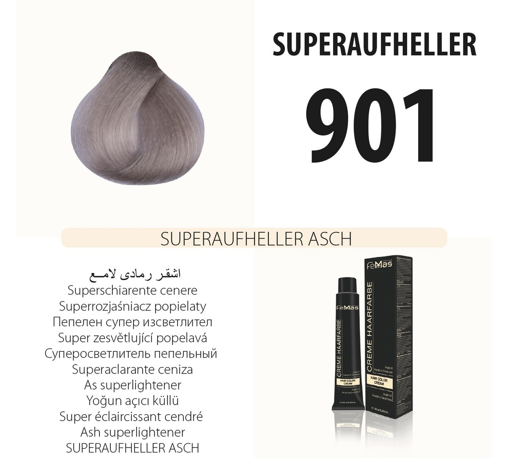 FemMas (901) Haarfarbe Superaufheller Asch 100ml