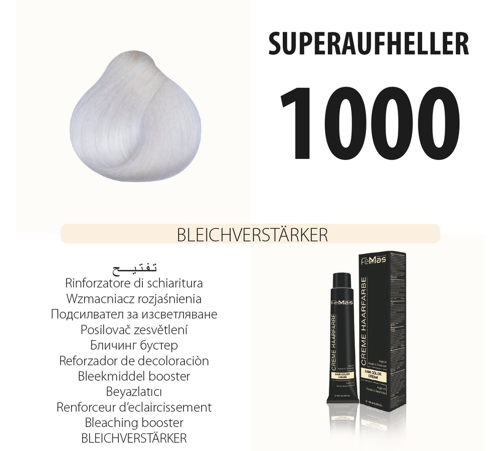 Femmas (1000) Hair Color Bleach Booster 100ml