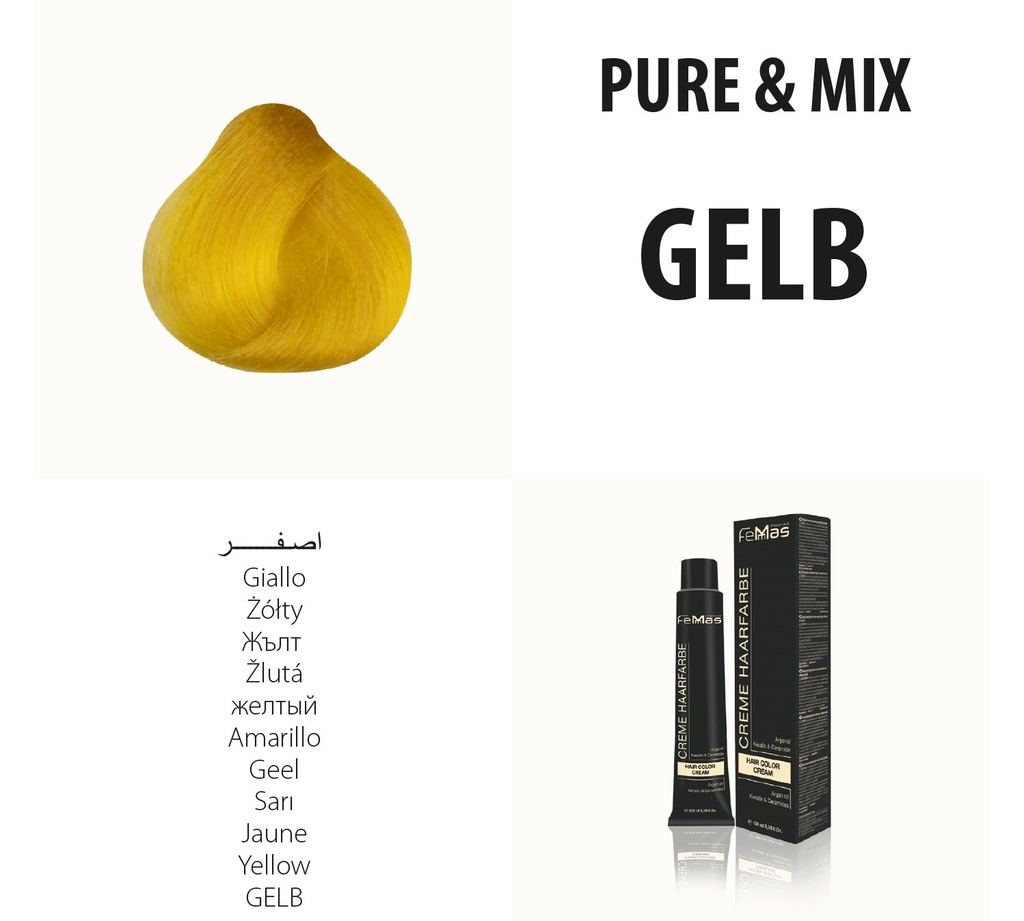 Femmas (Giallo) Tinta per capelli Pure & Mix 100ml