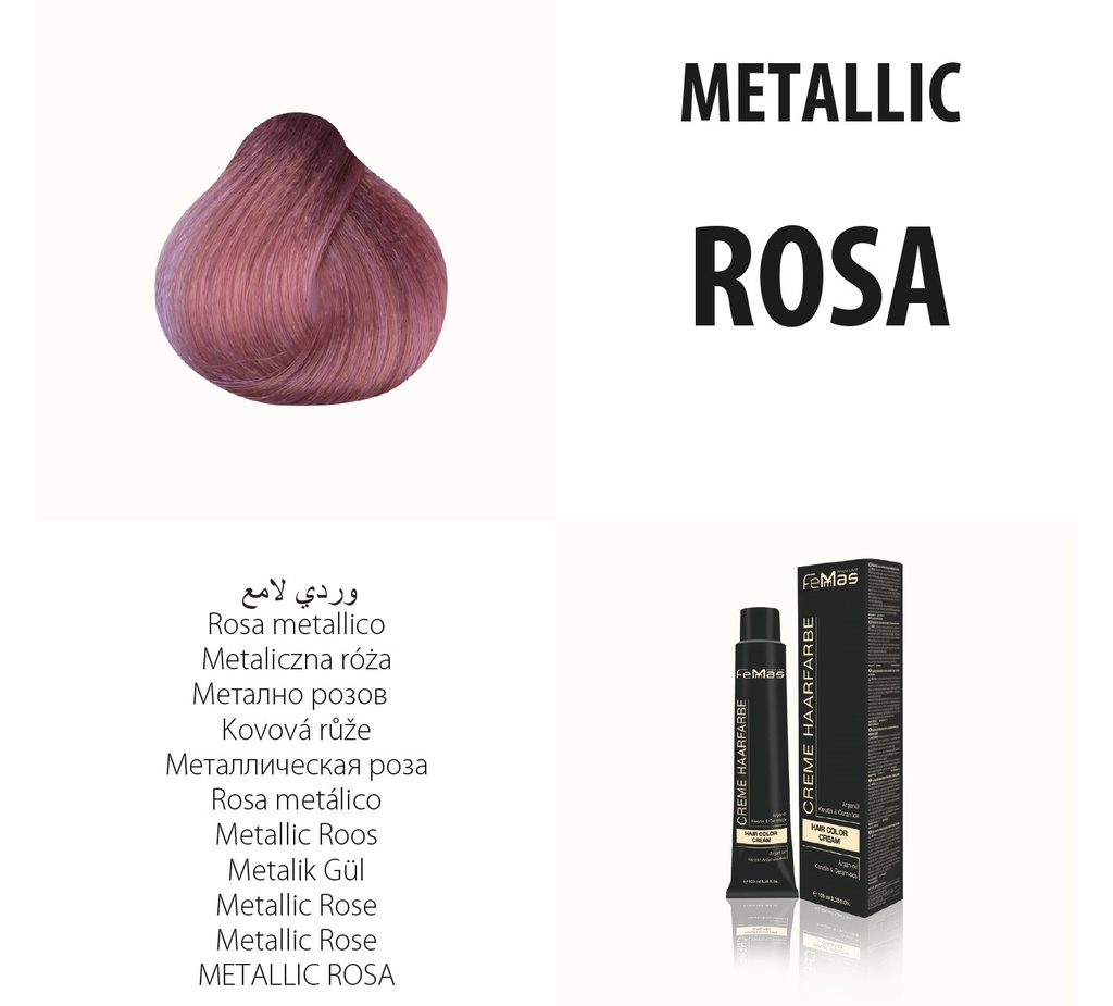Femmas (Rosa) Haarfarbe Metallıc 100ml