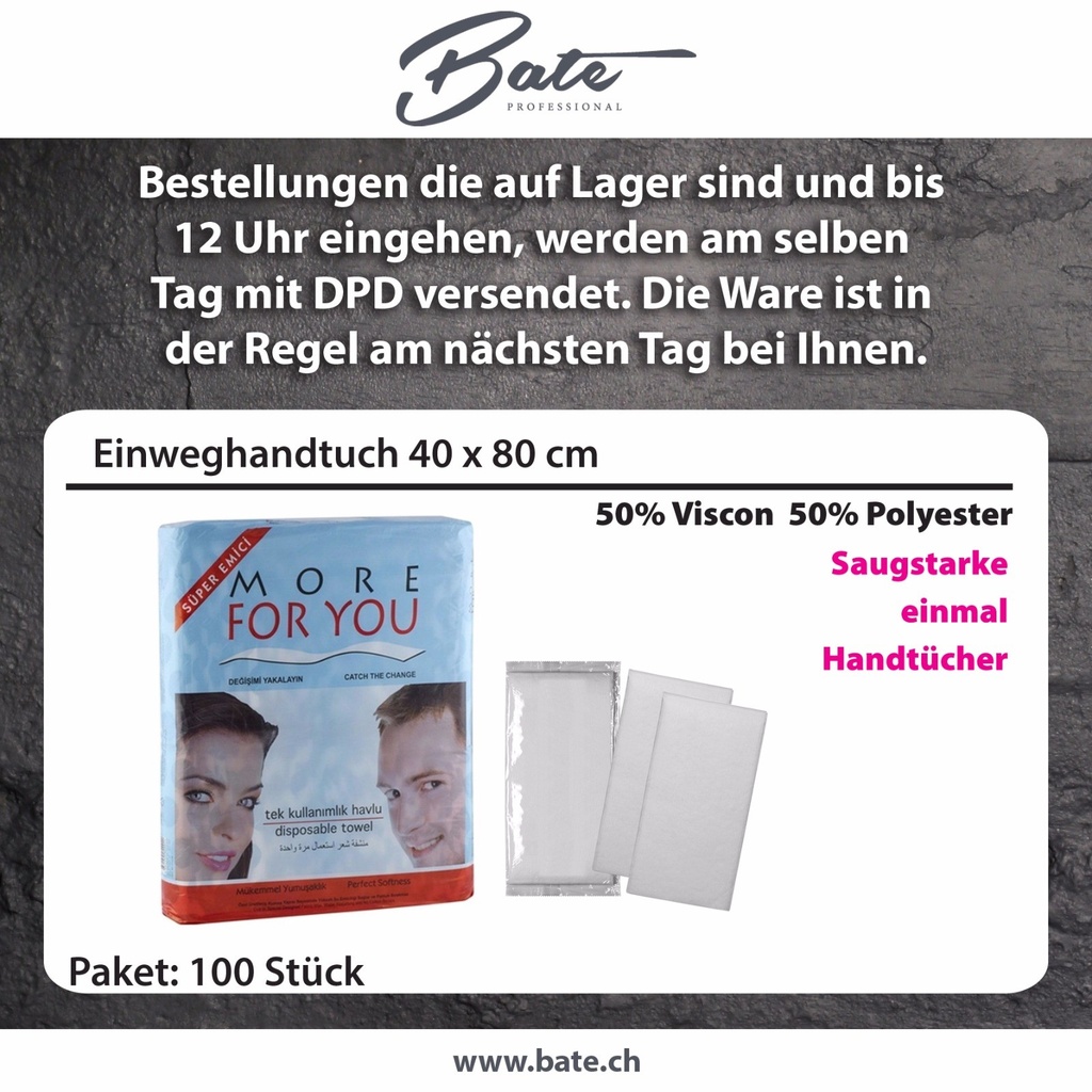 Einweg-Handtuch 100 Stück