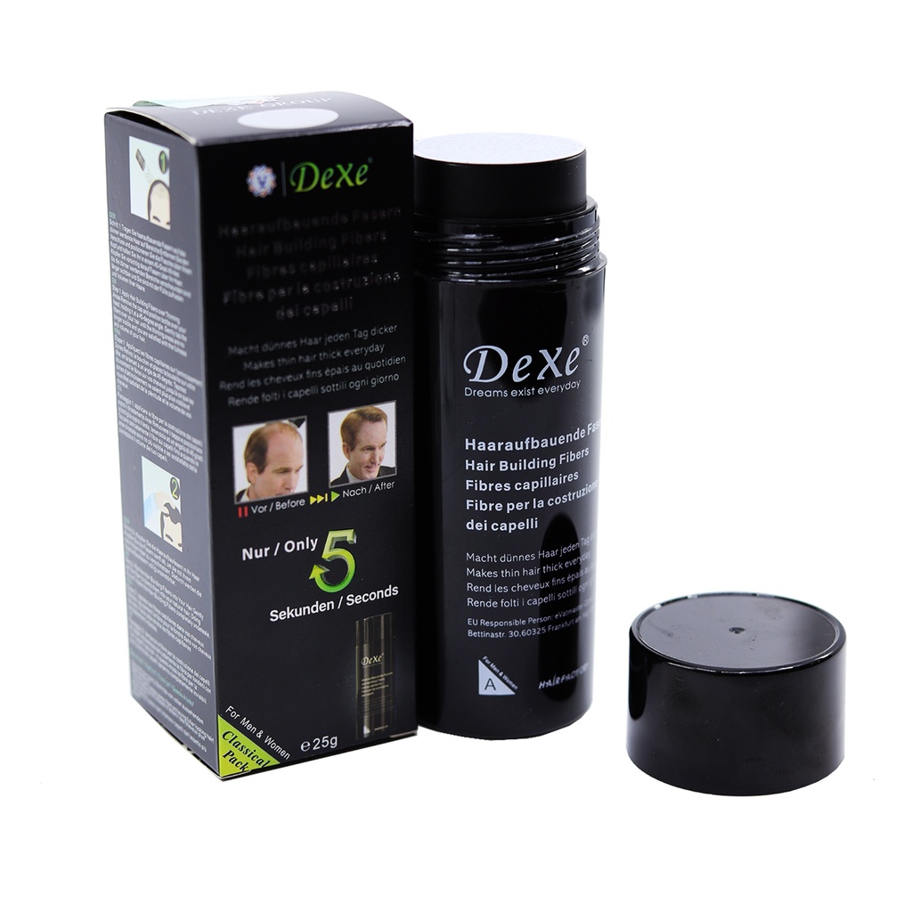Dexe Toppik Haaraufbaufasern 22g (Schwarz)