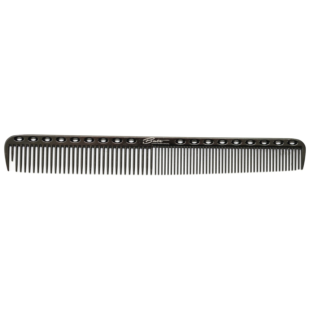 Bate Metall Haarschneidekamm Glänzendes Silber BTC-8022