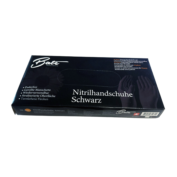 Bate Nitrilhandschuhe Schwarz S