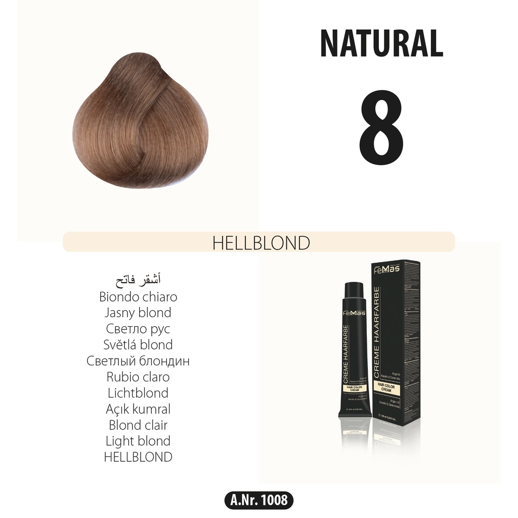 Femmas (8) colore dei capelli biondo chiaro 100ml