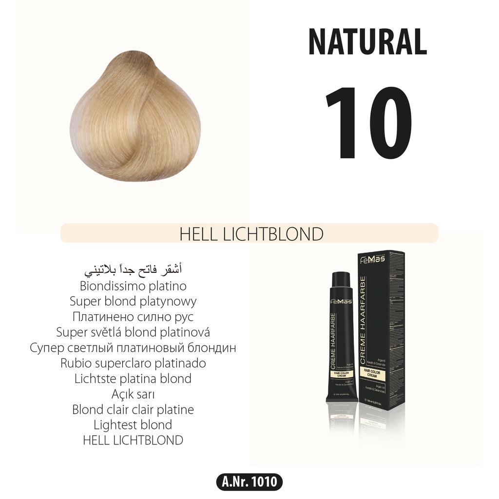 Femmas (10) coloration cheveux blond clair 100ml