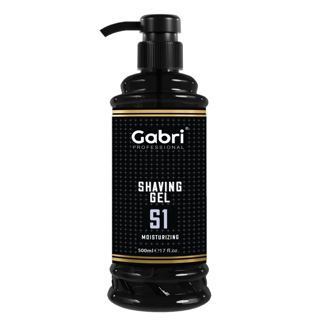 Gabri Professional Shaving Gel S1 – Transparent & Feuchtigkeitsspendend (500 ml)