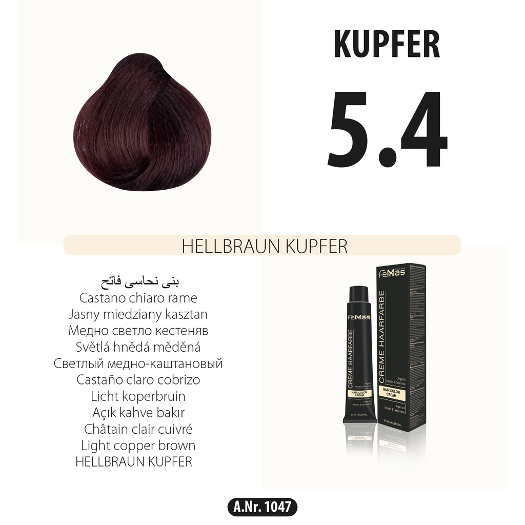 [Fem50] Femmas (5.4) Haarfarbe Hellbraun Kupfer 100 ml
