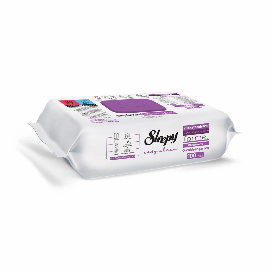 Sleepy Easy Clean Orchideengarten – Reinigungstücher mit Blumenduft (100 Stück)