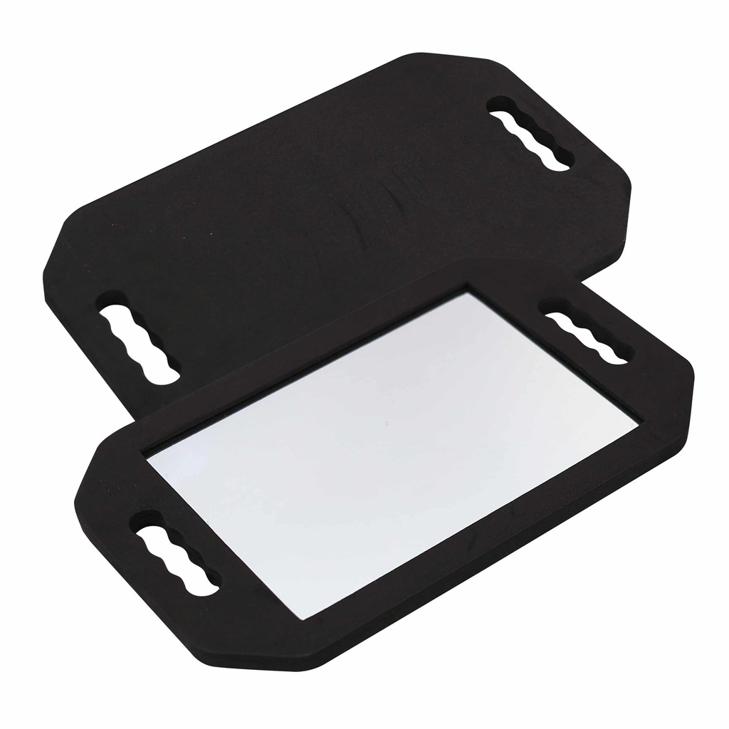 Bate Black Lightweight Hand Mirror with Foam 41cm x 25.5cm