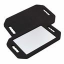 Bate Black Lightweight Hand Mirror with Foam 41cm x 25.5cm