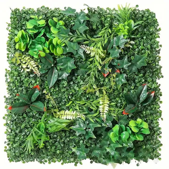Decorazione murale con pianta artificiale