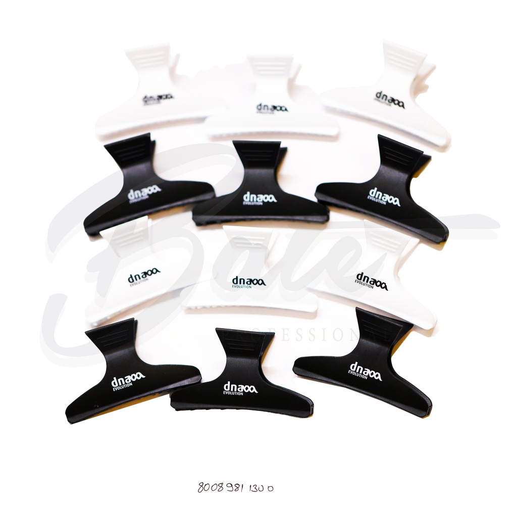 [Bt:254] dna Haarklammern (Schwarz-Weiss) L 82mm Art:13005