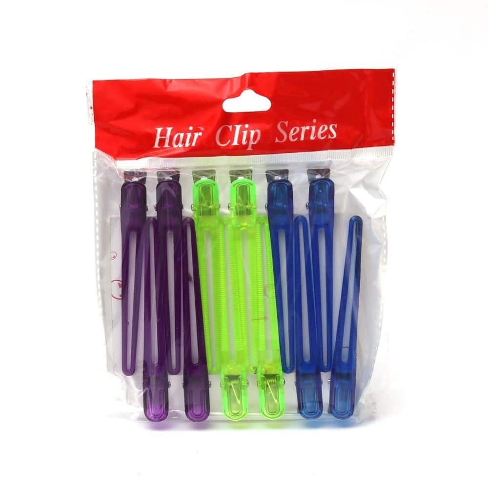 Bate farbige Haarspangen aus Kunststoff (12 Stück)