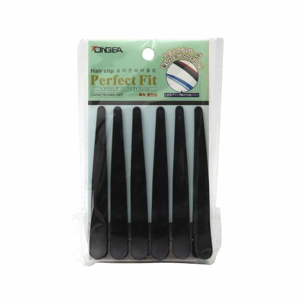 ONGEA Perfect Haar Klammern 6 Stück (Schwarz)
