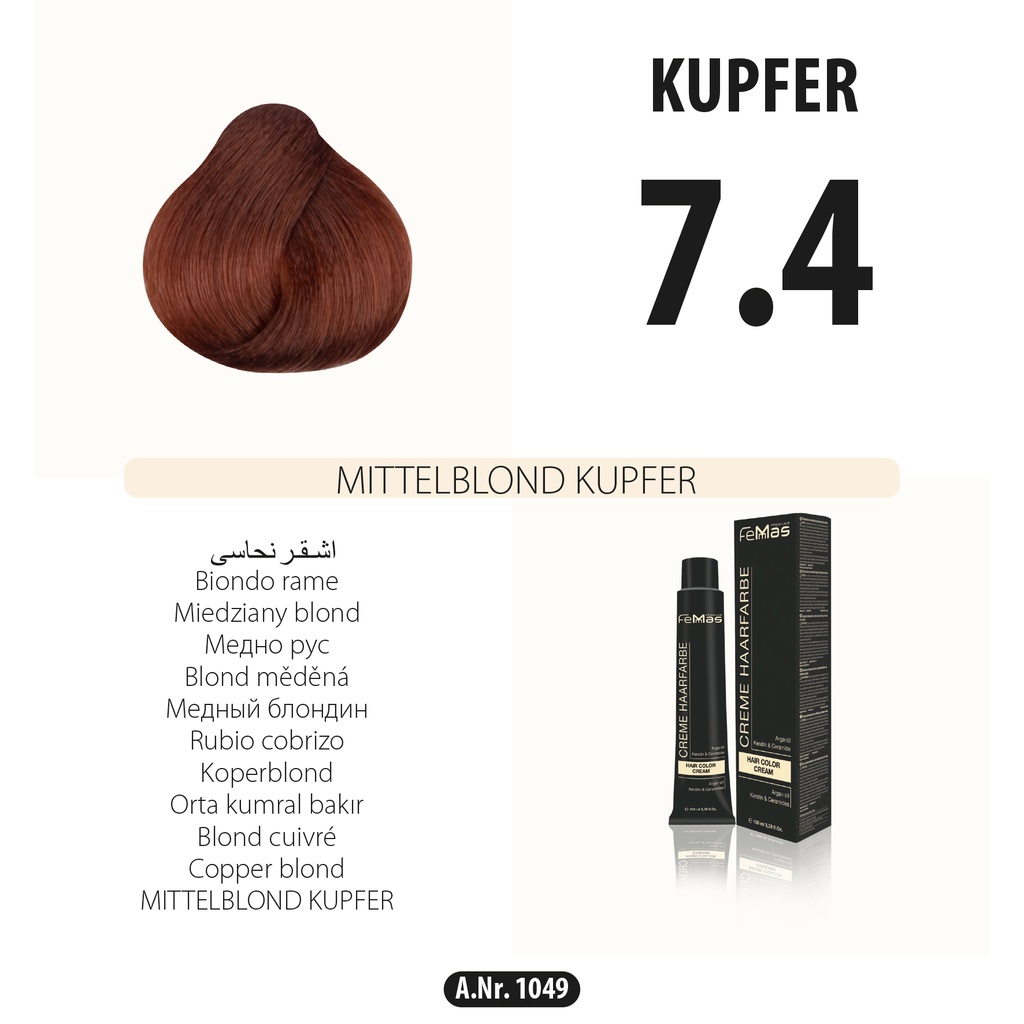 Femmas (7.4) Haarfarbe Mittelblond Kupfer 100ml