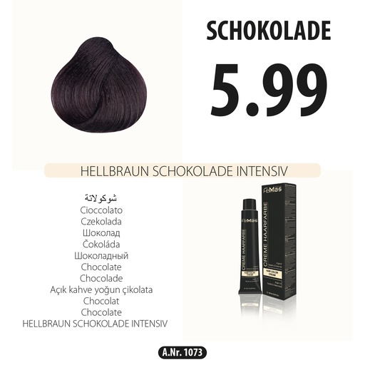 [Fem1073] FemMas (5.99) Haarfarbe Hellbraun Schokolade Intensiv   100ml