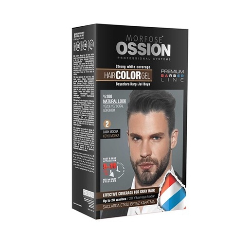 Ossion Premium Barber Line Hair Color Gel Dark Mocha (2)
