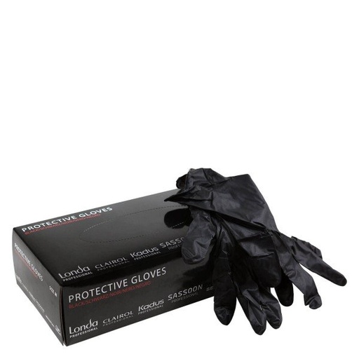 Wella Protektive Gloves Black Handschuhe Nitril 100 Stk M