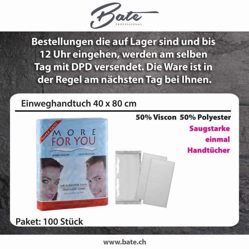 [Bt:261] Einweg-Handtuch 100 Stück