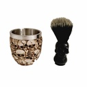 Bate Skull shaving bowl with brush