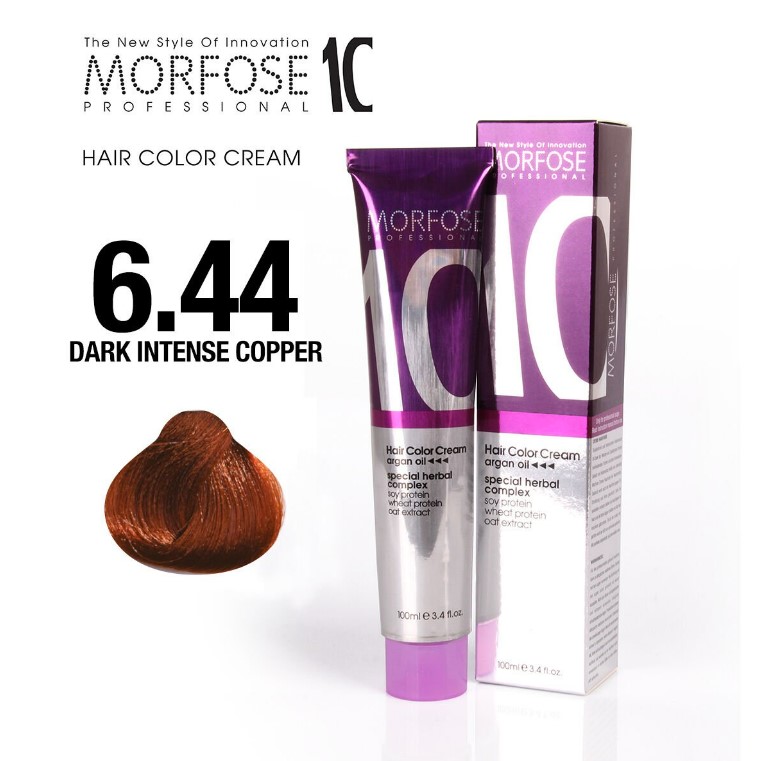Morfose 10 (6.44) Hair Color Dark Intense Copper 100ml