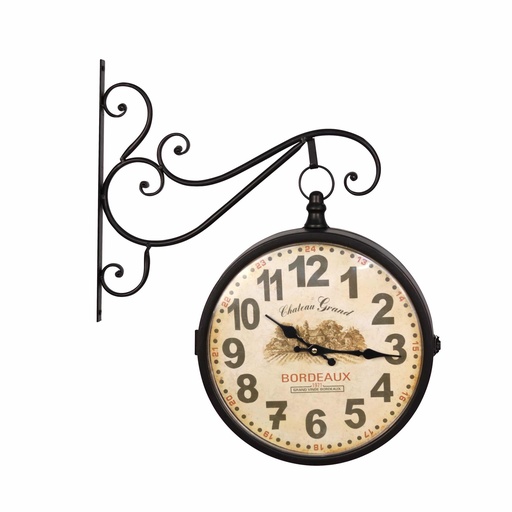 [BTE-DC25] Bate Deko Wanduhr Brauner Rahmen