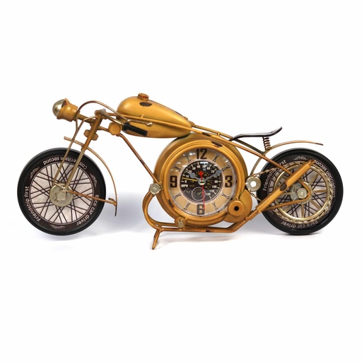 [BTE-DC28] Deko Fahrrad Uhr Gold