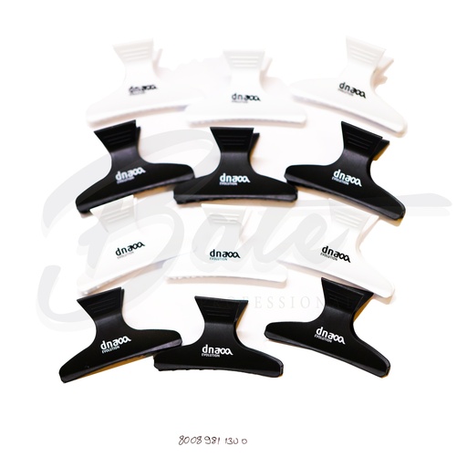 DNA Haarklammern (Schwarz-Weiss) L 82mm Art:13005