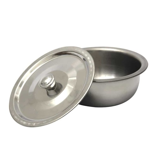 [BRS:21] Bate Rasierschale (Metall) mit Deckel