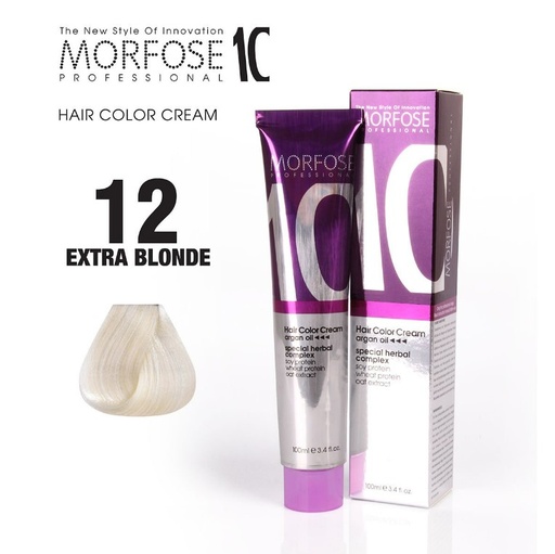 [Mor121] Morfose 10 (12) Hair Color Extra Blonde 100ml