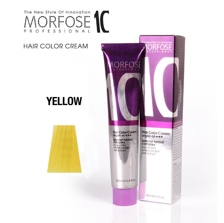 Morfose 10 (Jaune) Crème de Couleur de Cheveux 100ml