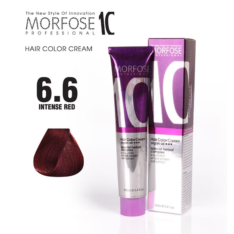 Morfose 10 (6.6) Hair Color Intense Red 100ml
