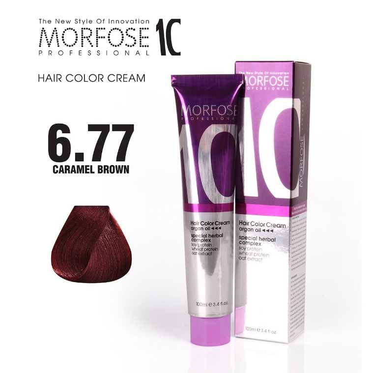 Morfose 10 (6.77) Hair Color Caramel Dark Blonde 100ml