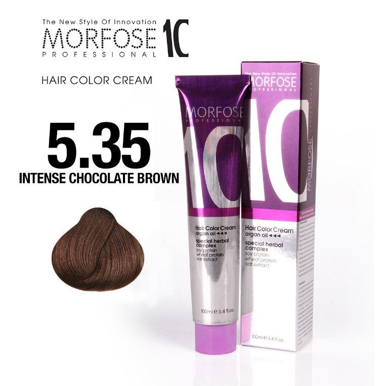 Morfose 10 (5.35) Hair Color Intense Chocolate Brown 100ml