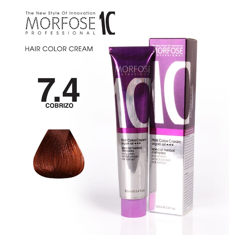 Morfose 10 (7.4) hair color copper 100ml