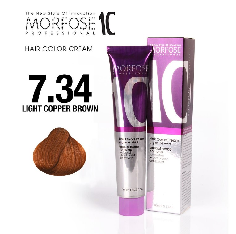 Morfose 10 (7.34) hair color onion skin 100ml