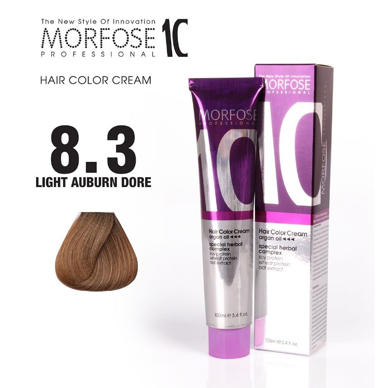 Morfose 10 (8.3) Coloration Cheveux Châtain Clair Doré 100 ml