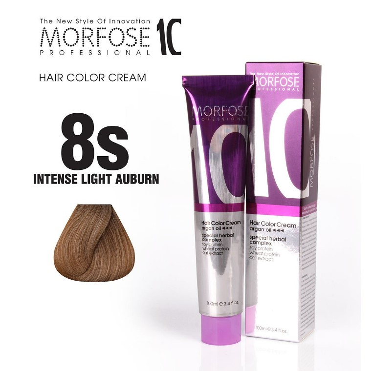 Morfose 10 (8S) Hair Color Soft Light Auburn 100ml