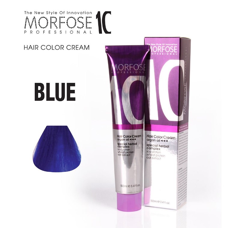 Morfose 10 (Bleu Noir) Crème de Couleur de Cheveux 100ml