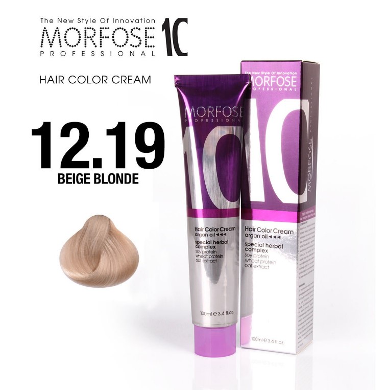 Morfose 10 (12.19) colore per capelli biondo beige 100ml