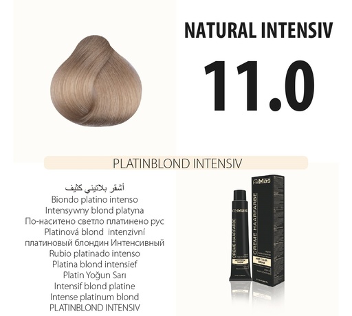 [Fem1367-] FemMas (11.0) coloration cheveux blond platine intensif 100ml