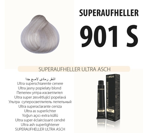 [Fem1306-] FemMas (901S) Haarfarbe Superaufheller Ultra Asch 100ml