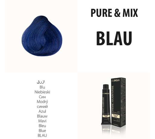 [Fem1322] FemMas (Bleu) Coloration Pure & Mix 100ml