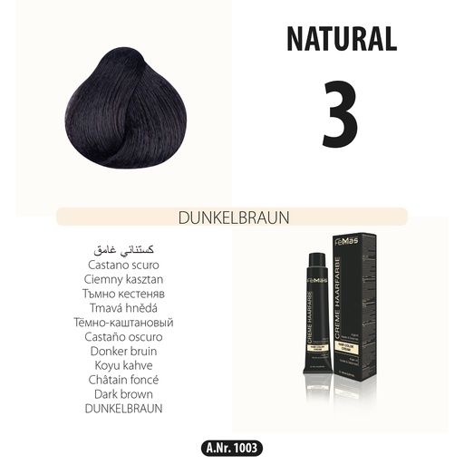 [Fem1003] Femmas (3) Haarfarbe Dunkelbraun 100ml