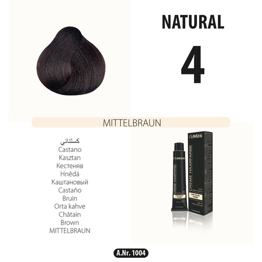 [Fem1004] Femmas (4) Haarfarbe Mittelbraun 100ml