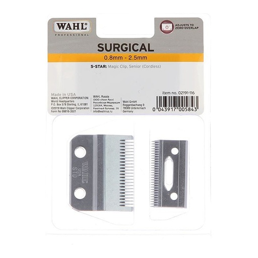 [02191-116-] Wahl Schneidsatz Surgical Blade Set / 0,5 - 1,2 mm