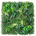 Decorazione murale con pianta artificiale